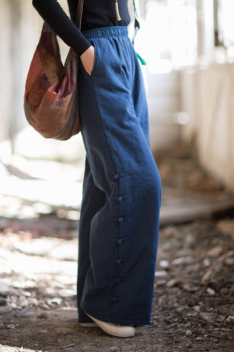 Tao Triple Tech™ • Beautification Triple Quilt Pants • Straight-Leg • Tech Pockets • Plant-Based • Ramie Cotton