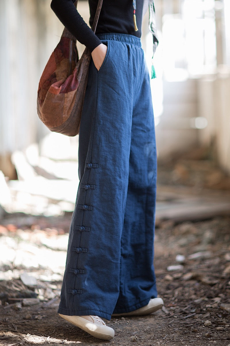 Tao Triple Tech™ • Beautification Triple Quilt Pants • Straight-Leg • Tech Pockets • Plant-Based • Ramie Cotton