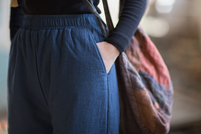 Tao Triple Tech™ • Beautification Triple Quilt Pants • Straight-Leg • Tech Pockets • Plant-Based • Ramie Cotton