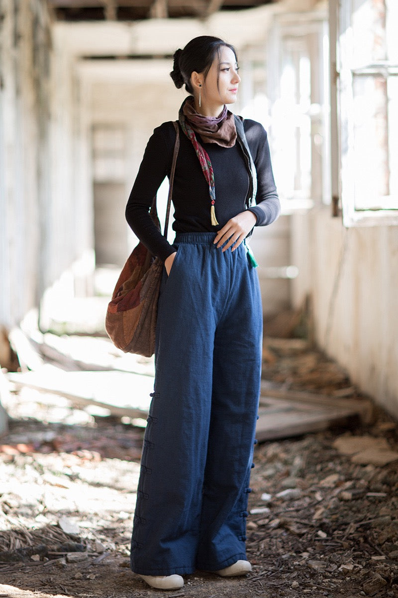 Tao Triple Tech™ • Beautification Triple Quilt Pants • Straight-Leg • Tech Pockets • Plant-Based • Ramie Cotton