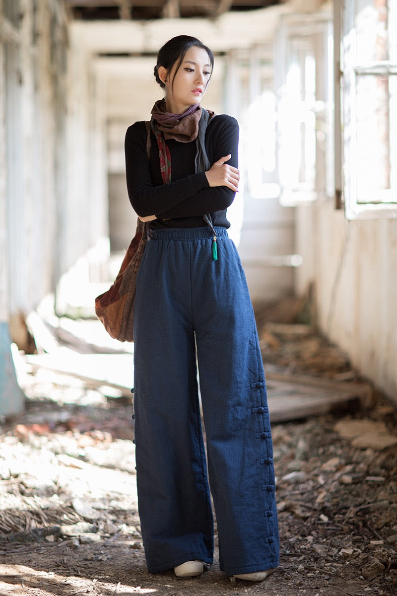 Tao Triple Tech™ • Beautification Triple Quilt Pants • Straight-Leg • Tech Pockets • Plant-Based • Ramie Cotton