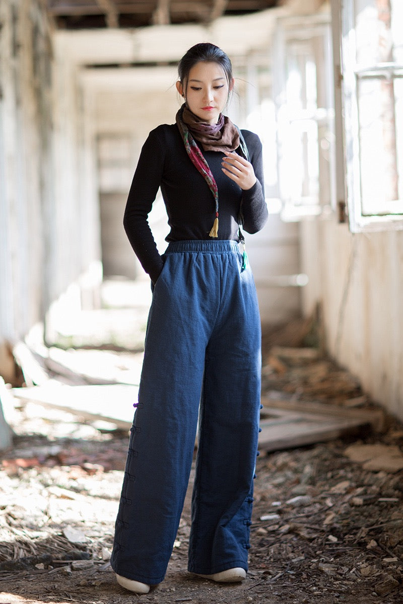 Tao Triple Tech™ • Beautification Triple Quilt Pants • Straight-Leg • Tech Pockets • Plant-Based • Ramie Cotton