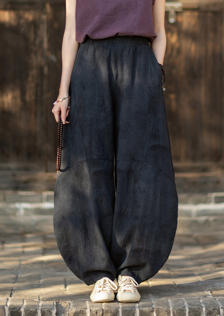 Tao One Tech™ • Cloud Shadow Lantern Meditation Pants • Tech Pockets • Ramie Cotton • Gender Neutral