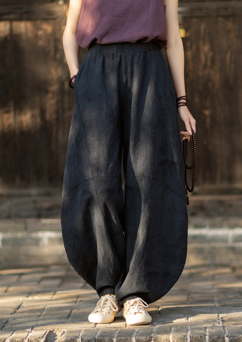 Tao One Tech™ • Cloud Shadow Lantern Meditation Pants • Tech Pockets • Ramie Cotton • Gender Neutral