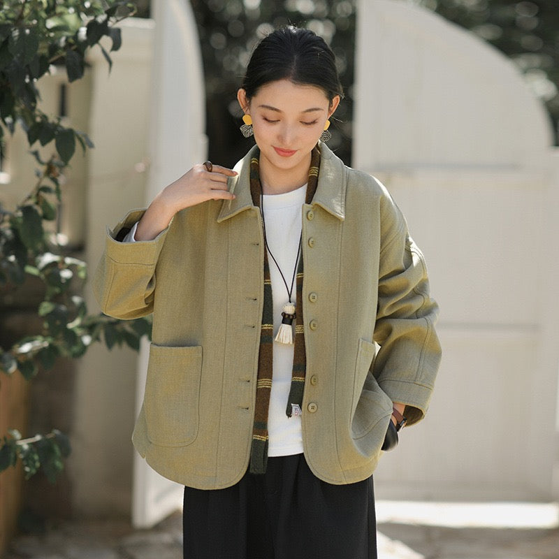 Tao Double Tech™ • New Earth Thermal Jacket • Fleece-Lined • Tech Pockets • Ramie Cotton