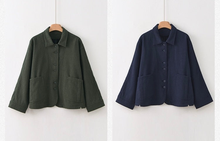 Tao Double Tech™ • New Earth Thermal Jacket • Fleece-Lined • Tech Pockets • Ramie Cotton