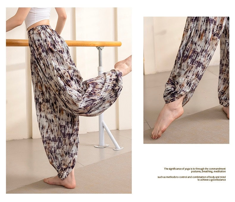 Tao One Tech™ • Free-Flow Lantern Yoga Pants • Tech Pockets • Cotton Modal • Sizes XS–XXL