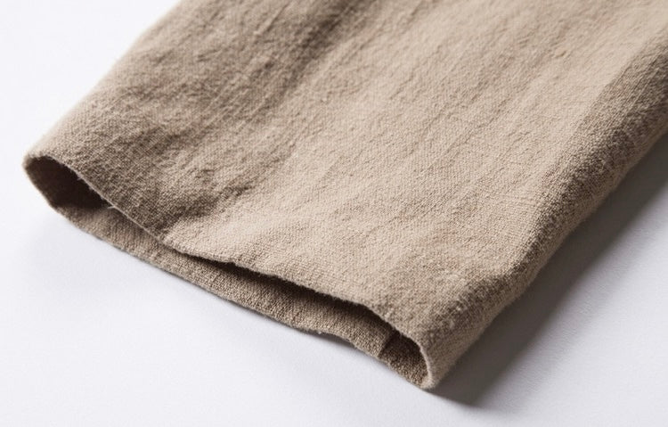 Tao One Tech™ • All-Season Asymmetrical Cloak • Cardigan Jacket • Tech Pockets • Gender Neutral • Cotton Linen