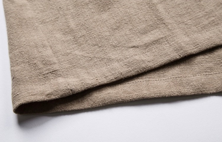 Tao One Tech™ • All-Season Asymmetrical Cloak • Cardigan Jacket • Tech Pockets • Gender Neutral • Cotton Linen
