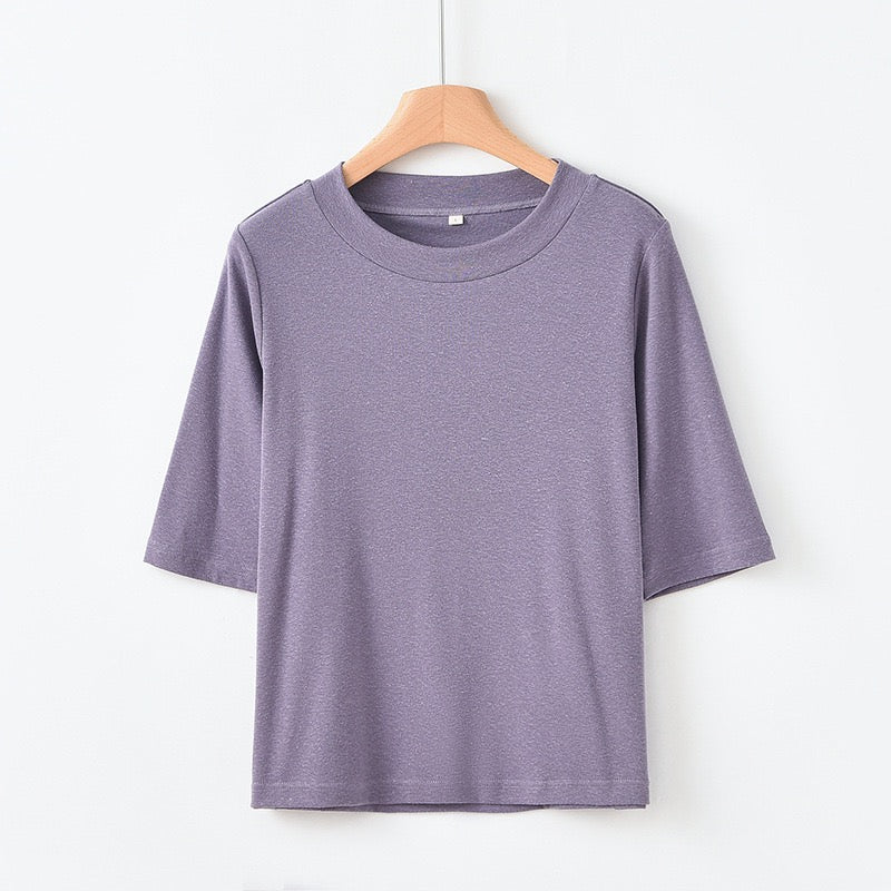Tao One Tech™ • Summer Breeze Flow Tee • Tencel Cotton Linen T-Shirt