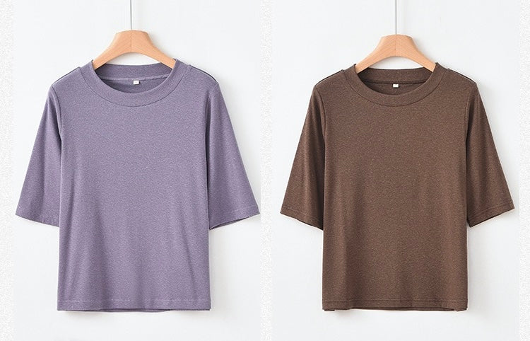 Tao One Tech™ • Summer Breeze Flow Tee • Tencel Cotton Linen T-Shirt