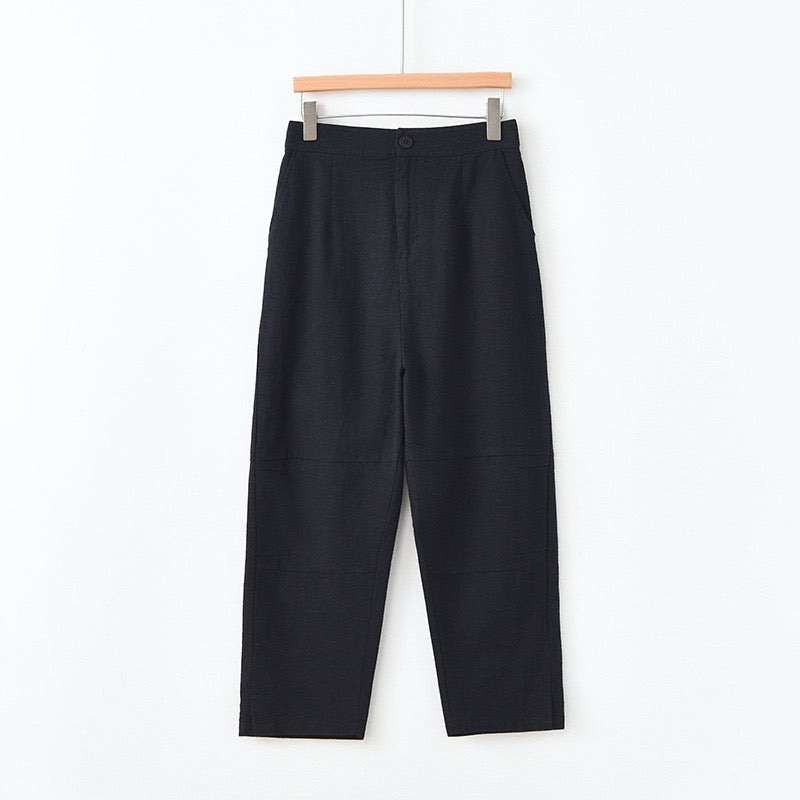 Tao One Tech™ • Business Flow Carrot Pants • Tech Pockets • Ramie Cotton