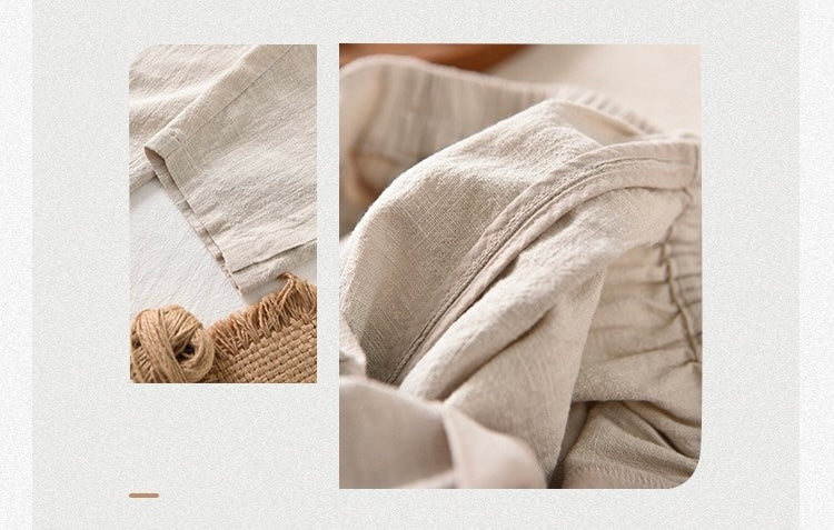 Tao One Tech™ • Business Flow Carrot Pants • Tech Pockets • Ramie Cotton