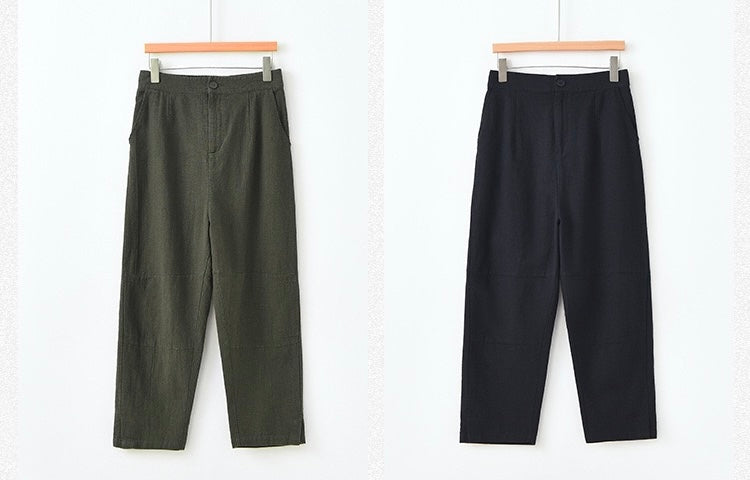 Tao One Tech™ • Business Flow Carrot Pants • Tech Pockets • Ramie Cotton
