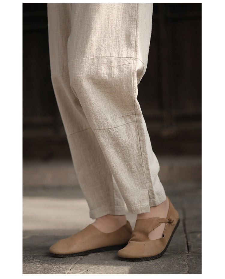 Tao One Tech™ • Business Flow Carrot Pants • Tech Pockets • Ramie Cotton