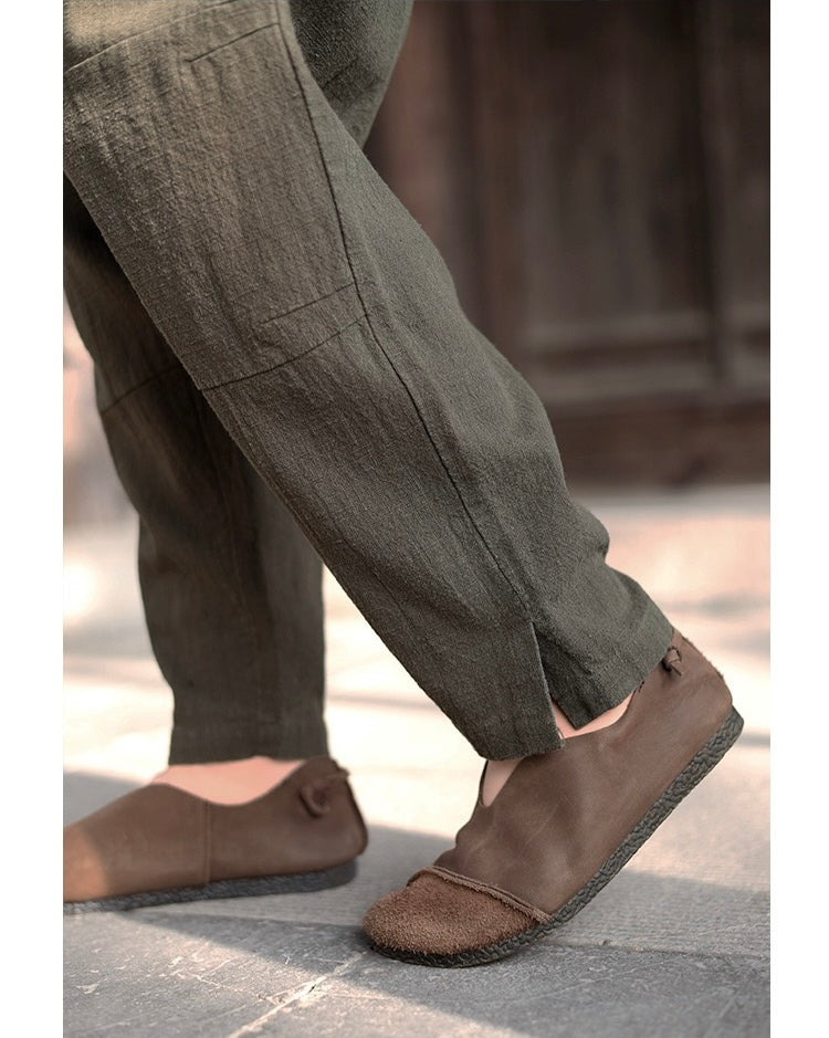 Tao One Tech™ • Business Flow Carrot Pants • Tech Pockets • Ramie Cotton