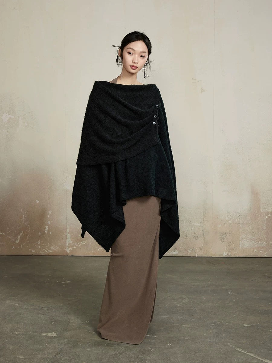 Tao Thermal Tech™ • Tao Moon Shawl • Cozy Knit Sweater • Vegan Wool Texture