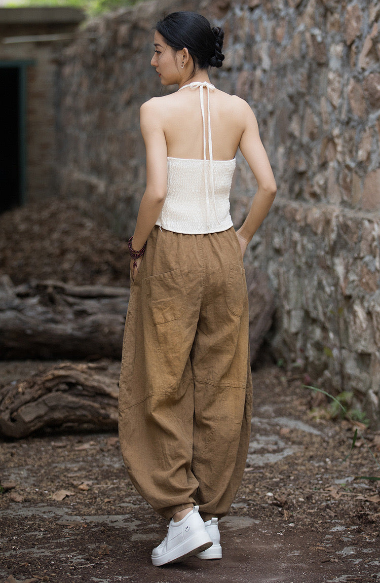 The Dao 道 of Zen Tai Chi Repair Pants • Bronze Gradient Finish • Thick, Breathable • Qi Flow • Gender Neutral