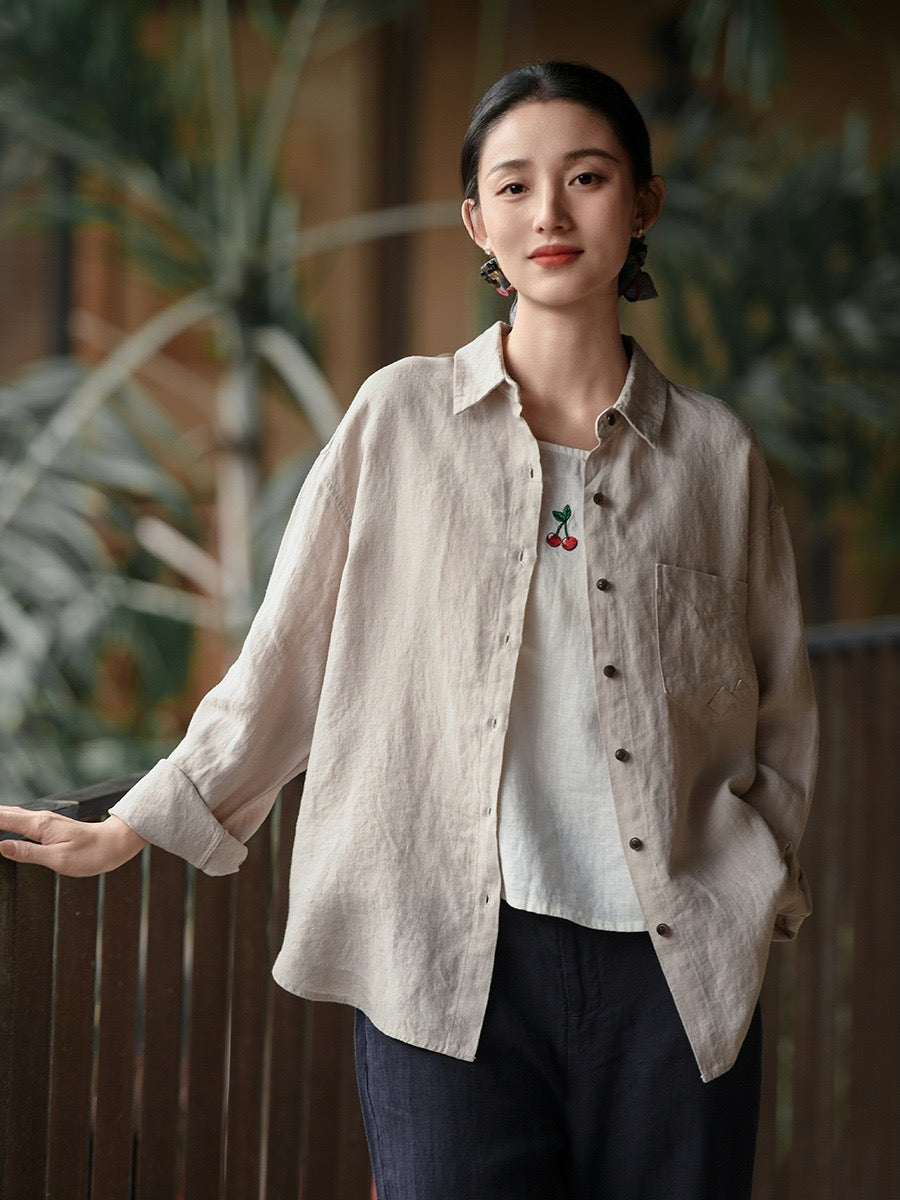 Tao One Tech™ • Business Flow Dress Shirt • Relaxed Tailored Fit • Sunscreen Layer • All Season Layering • Pure Hemp • Sizes M–XXL