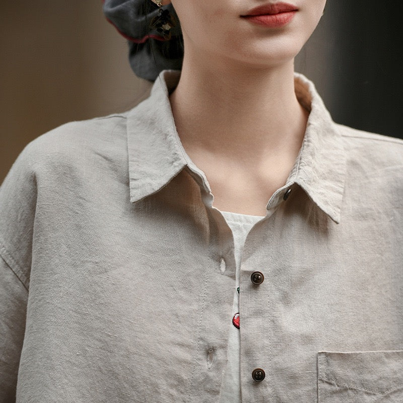 Tao One Tech™ • Business Flow Dress Shirt • Relaxed Tailored Fit • Sunscreen Layer • All Season Layering • Pure Hemp • Sizes M–XXL