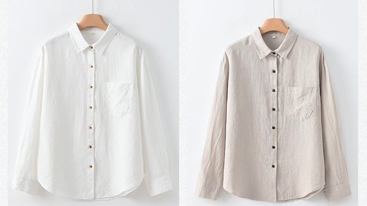 Tao One Tech™ • Business Flow Dress Shirt • Relaxed Tailored Fit • Sunscreen Layer • All Season Layering • Pure Hemp • Sizes M–XXL