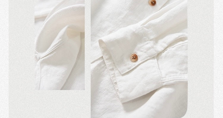 Tao One Tech™ • Business Flow Dress Shirt • Relaxed Tailored Fit • Sunscreen Layer • All Season Layering • Pure Hemp • Sizes M–XXL