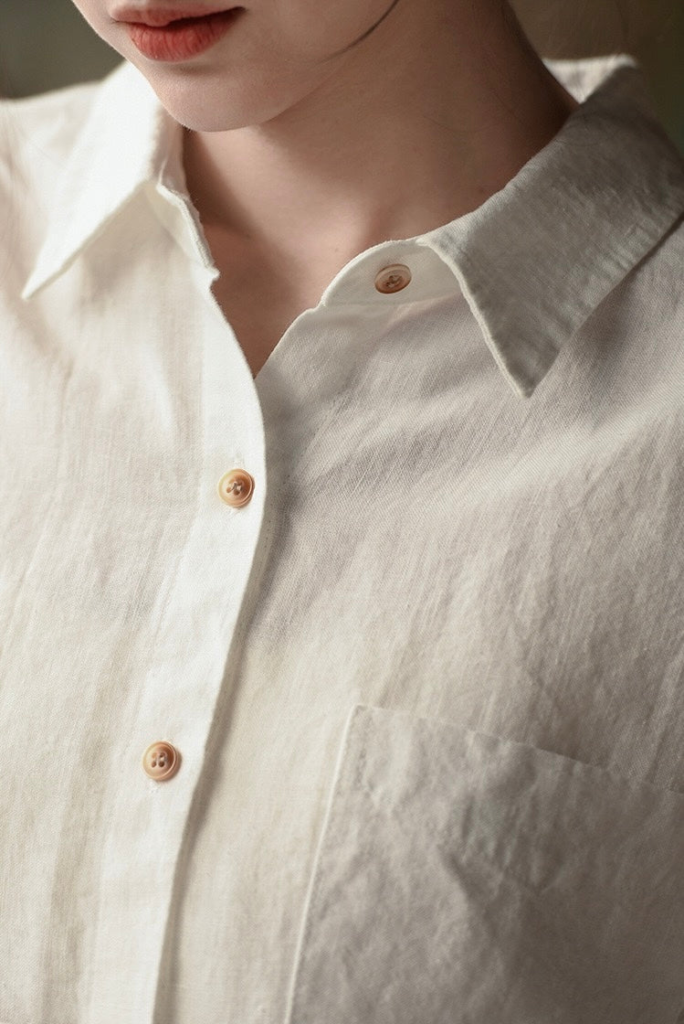 Tao One Tech™ • Business Flow Dress Shirt • Relaxed Tailored Fit • Sunscreen Layer • All Season Layering • Pure Hemp • Sizes M–XXL