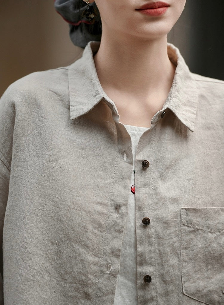 Tao One Tech™ • Business Flow Dress Shirt • Relaxed Tailored Fit • Sunscreen Layer • All Season Layering • Pure Hemp • Sizes M–XXL