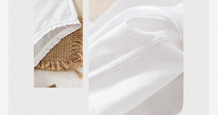 Tao One Tech™ • Business Qigong Flow Shirt • Short-Sleeve • Cotton Linen • Sizes M-XXL