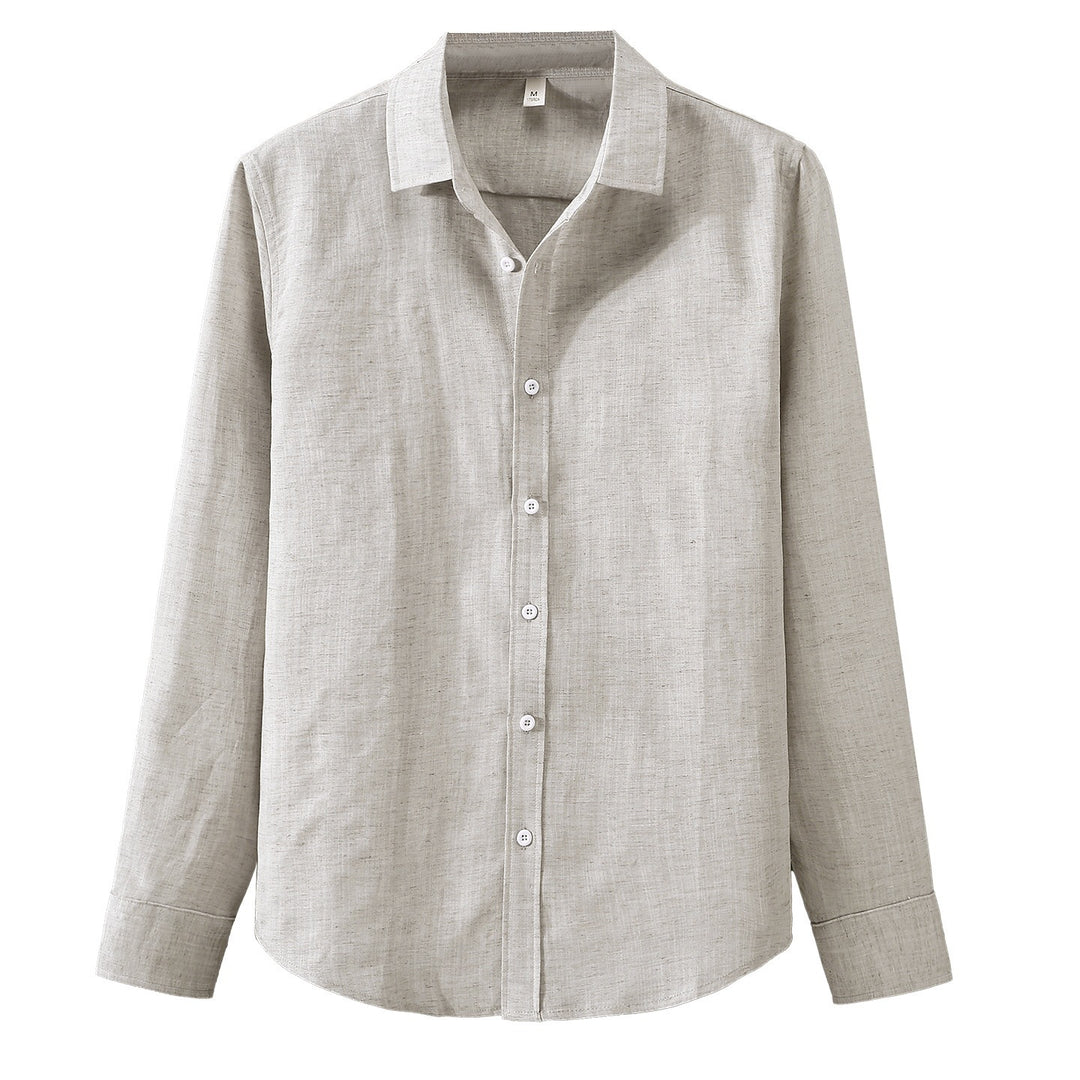 Tao One Tech™ • Yang Business Flow Long-Sleeve Dress Shirt • Sunscreen Layer • All Season Layering • Tech Pockets • Cooling • Tencel Lyocell Linen • Men’s Sizes M-3XL