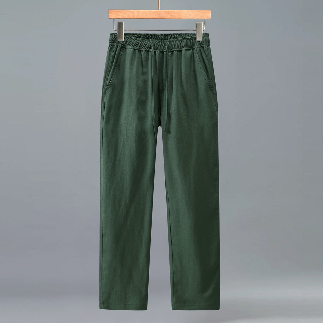 Tao One Tech™ • Yang Business Flow Pants • Sunscreen Layer • All Season Layering • Tech Pockets • Cooling • Tencel Lyocell Linen • Men’s Sizes M–3XL
