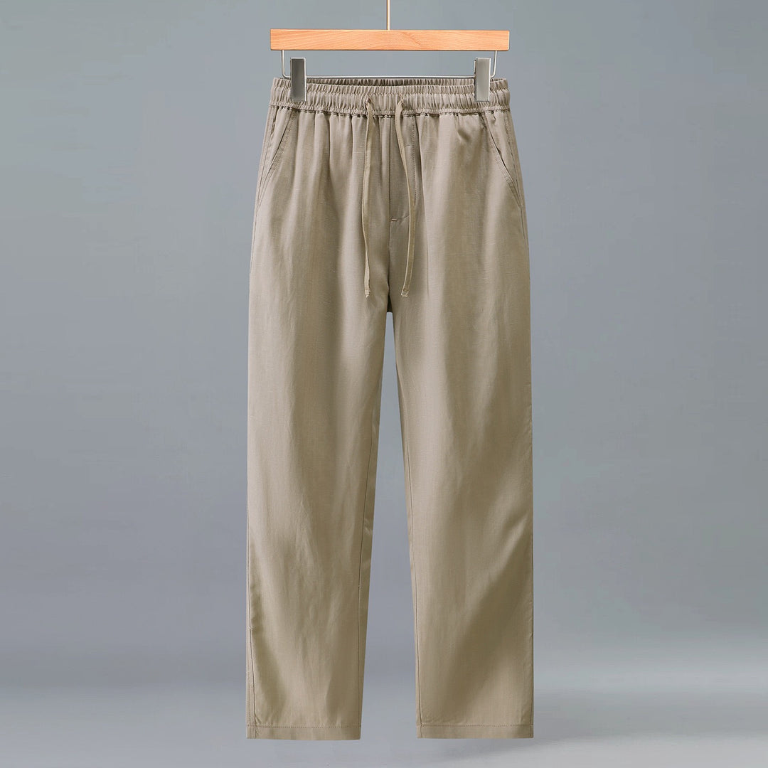 Tao One Tech™ • Yang Business Flow Pants • Sunscreen Layer • All Season Layering • Tech Pockets • Cooling • Tencel Lyocell Linen • Men’s Sizes M–3XL