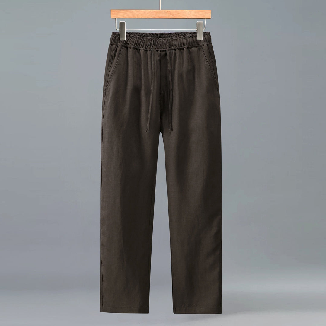 Tao One Tech™ • Yang Business Flow Pants • Sunscreen Layer • All Season Layering • Tech Pockets • Cooling • Tencel Lyocell Linen • Men’s Sizes M–3XL
