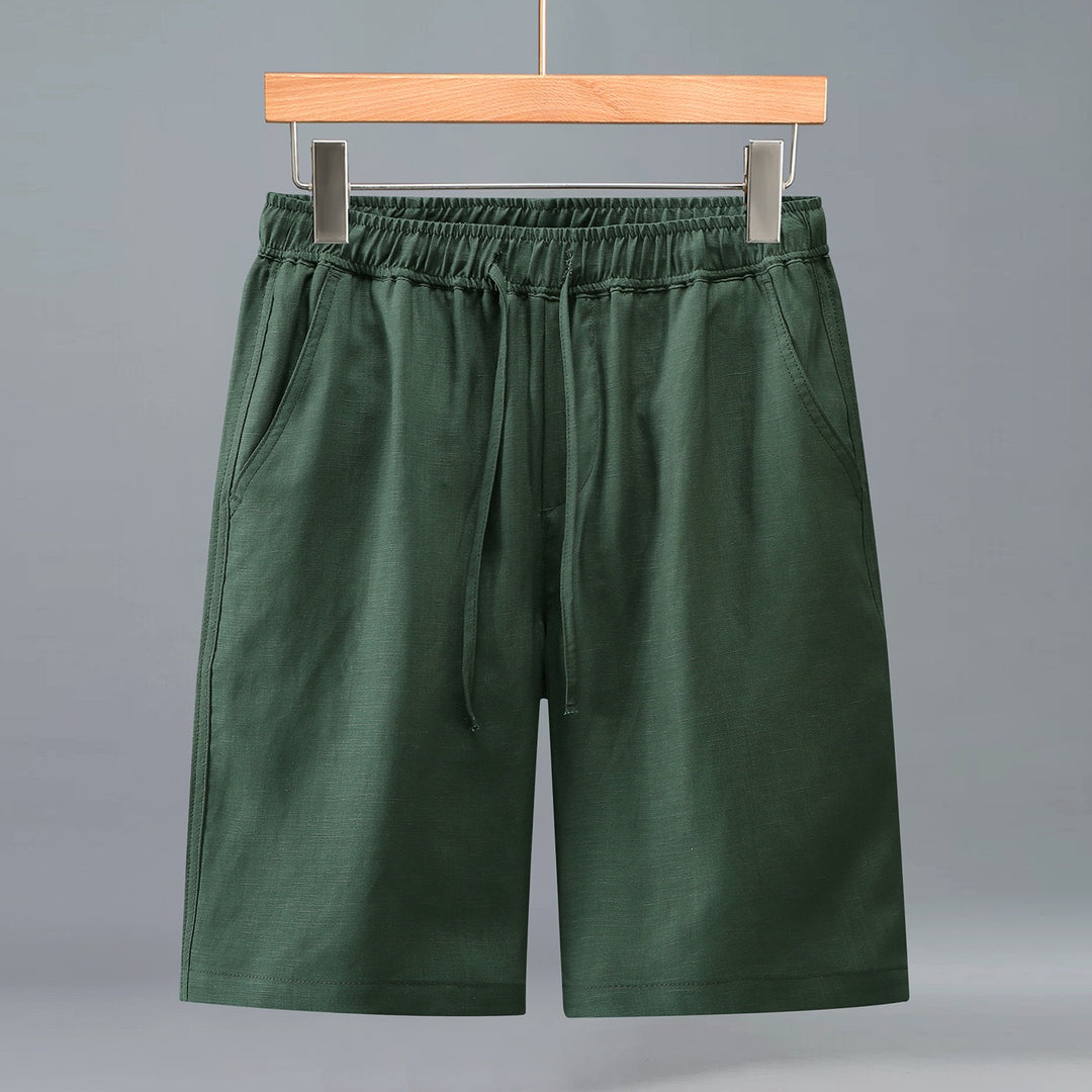 Tao One Tech™ • Yang Business Flow Shorts • Sunscreen Layer • All Season Layering • Cooling • Tencel Lyocell Linen • Men’s Sizes M–3XL