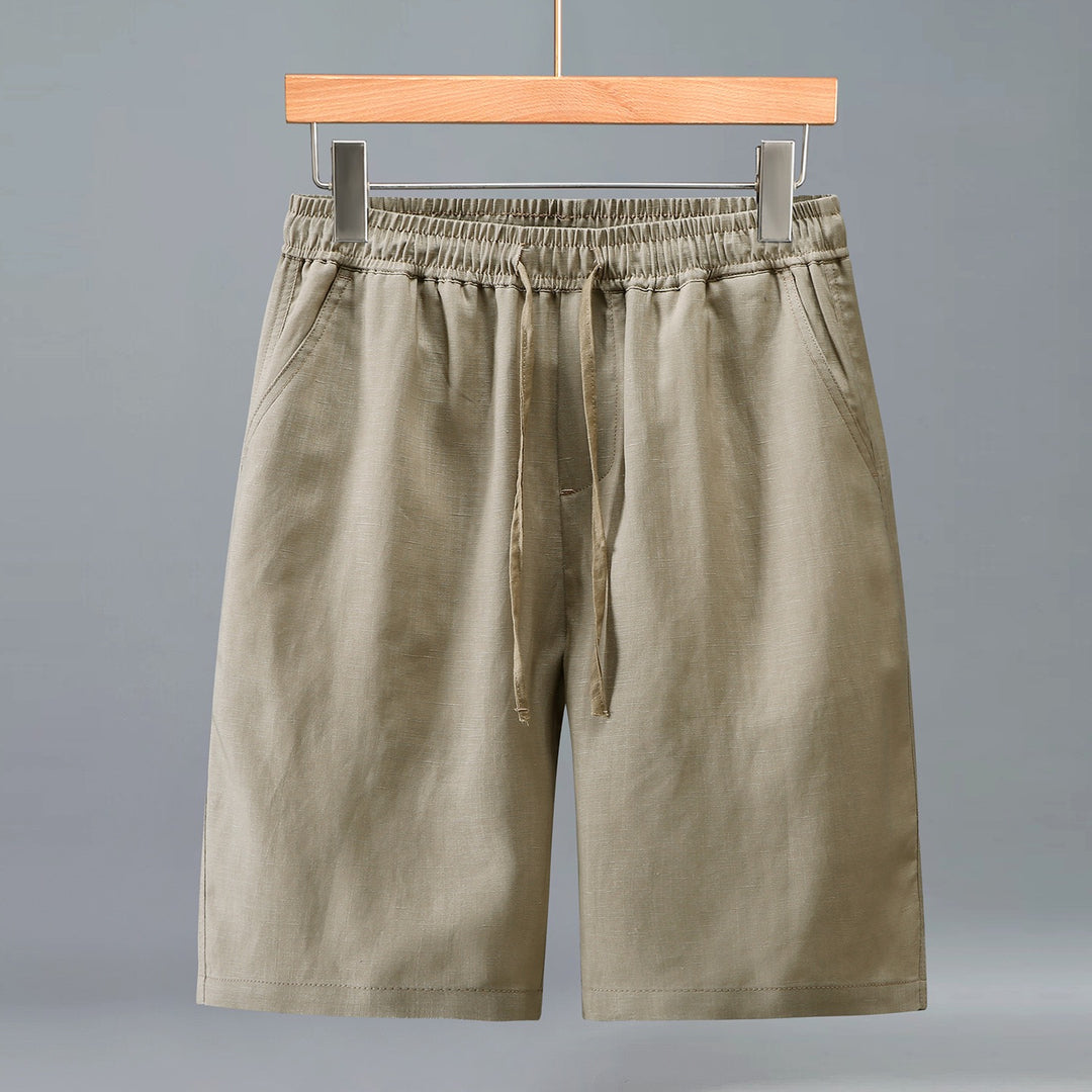 Tao One Tech™ • Yang Business Flow Shorts • Sunscreen Layer • All Season Layering • Cooling • Tencel Lyocell Linen • Men’s Sizes M–3XL