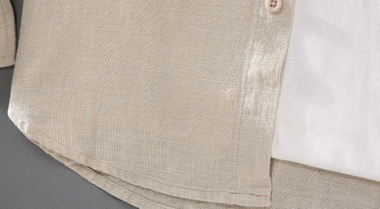 Tao One Tech™ • Yang Business Flow Shirt Jacket • Sunscreen Layer • All Season Layering • Naturally Wrinkle-Free • Ramie Cotton • Men’s Sizes M-3XL