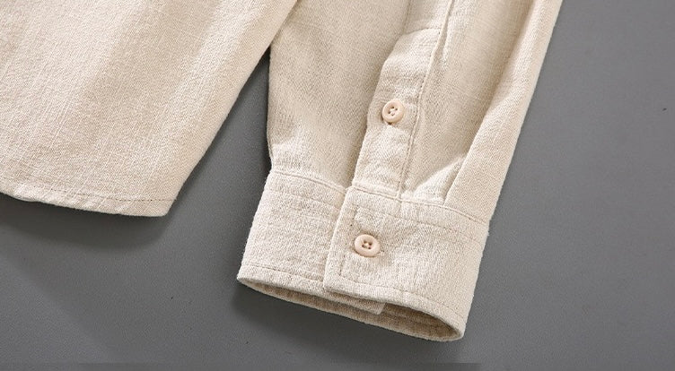 Tao One Tech™ • Yang Business Flow Shirt Jacket • Sunscreen Layer • All Season Layering • Naturally Wrinkle-Free • Ramie Cotton • Men’s Sizes M-3XL