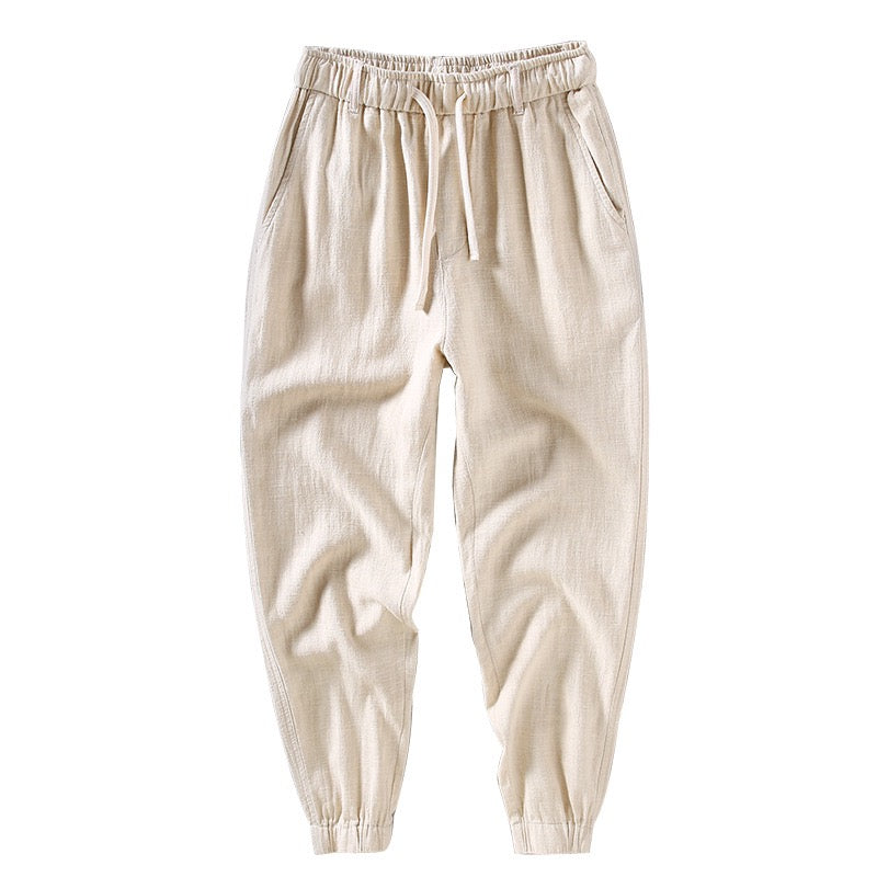 Tao One Tech™ • Heaven &amp; Earth Qigong Gongfu Pants • Ankle-Length Pants • Tech Pockets • Sunscreen Layer • All Season Layering • Naturally Wrinkle-Free • Ramie Cotton • Men’s Sizes M-3XL