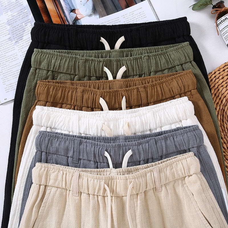 Tao One Tech™ • Heaven &amp; Earth Qigong Gongfu Pants • Ankle-Length Pants • Tech Pockets • Sunscreen Layer • All Season Layering • Naturally Wrinkle-Free • Ramie Cotton • Men’s Sizes M-3XL