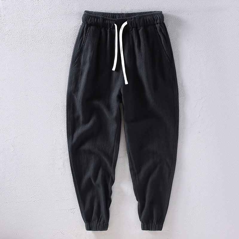 Tao One Tech™ • Heaven &amp; Earth Qigong Gongfu Pants • Ankle-Length Pants • Tech Pockets • Sunscreen Layer • All Season Layering • Naturally Wrinkle-Free • Ramie Cotton • Men’s Sizes M-3XL