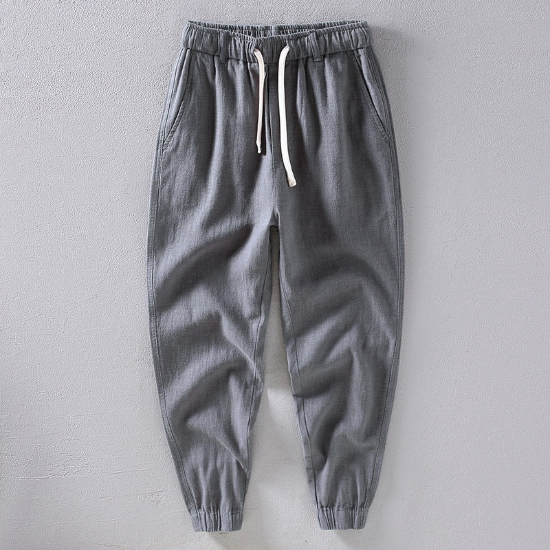 Tao One Tech™ • Heaven &amp; Earth Qigong Gongfu Pants • Ankle-Length Pants • Tech Pockets • Sunscreen Layer • All Season Layering • Naturally Wrinkle-Free • Ramie Cotton • Men’s Sizes M-3XL