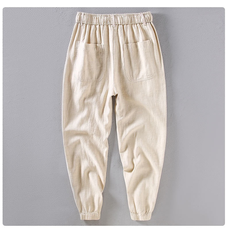 Tao One Tech™ • Heaven &amp; Earth Qigong Gongfu Pants • Ankle-Length Pants • Tech Pockets • Sunscreen Layer • All Season Layering • Naturally Wrinkle-Free • Ramie Cotton • Men’s Sizes M-3XL