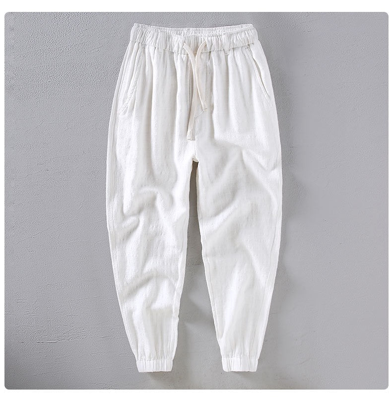 Tao One Tech™ • Heaven &amp; Earth Qigong Gongfu Pants • Ankle-Length Pants • Tech Pockets • Sunscreen Layer • All Season Layering • Naturally Wrinkle-Free • Ramie Cotton • Men’s Sizes M-3XL
