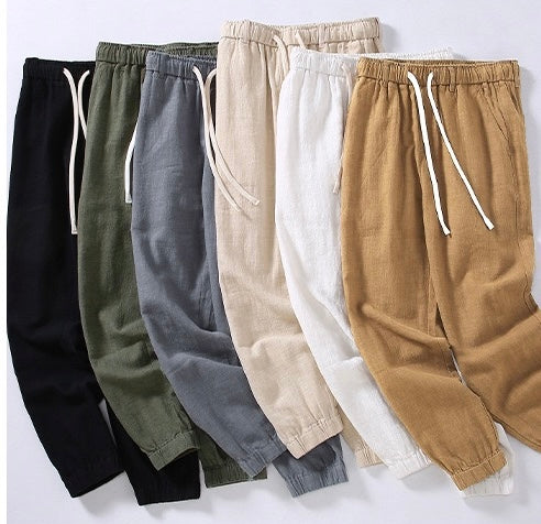 Tao One Tech™ • Heaven &amp; Earth Qigong Gongfu Pants • Ankle-Length Pants • Tech Pockets • Sunscreen Layer • All Season Layering • Naturally Wrinkle-Free • Ramie Cotton • Men’s Sizes M-3XL