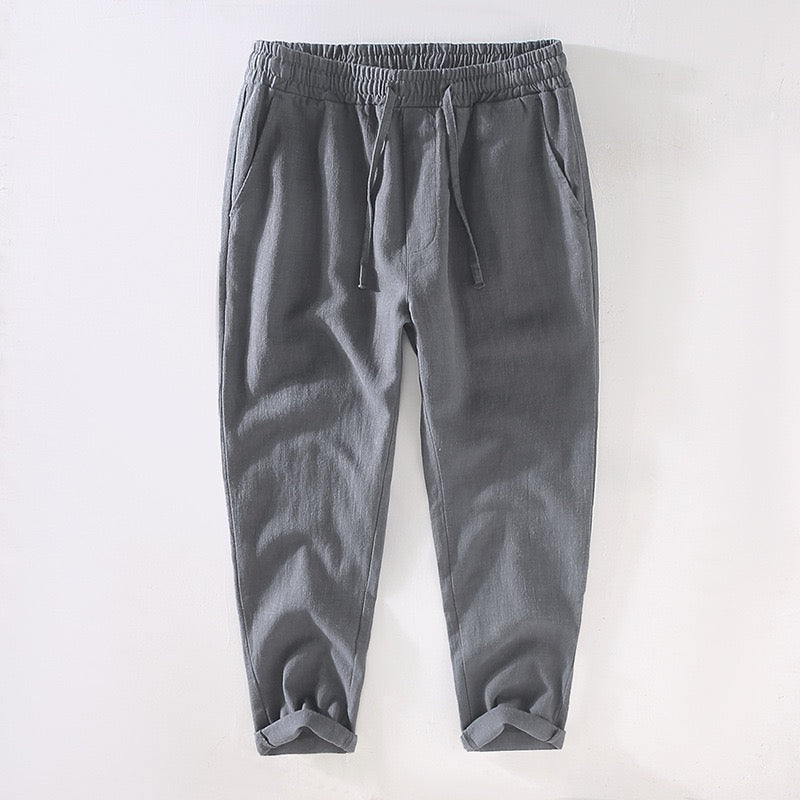 Tao One Tech™ • Heaven &amp; Earth Business Qigong Pants • Ankle-Length Pants • Tech Pockets • Sunscreen Layer • All Season Layering • Naturally Wrinkle-Free • Ramie Cotton • Men’s Sizes M-3XL