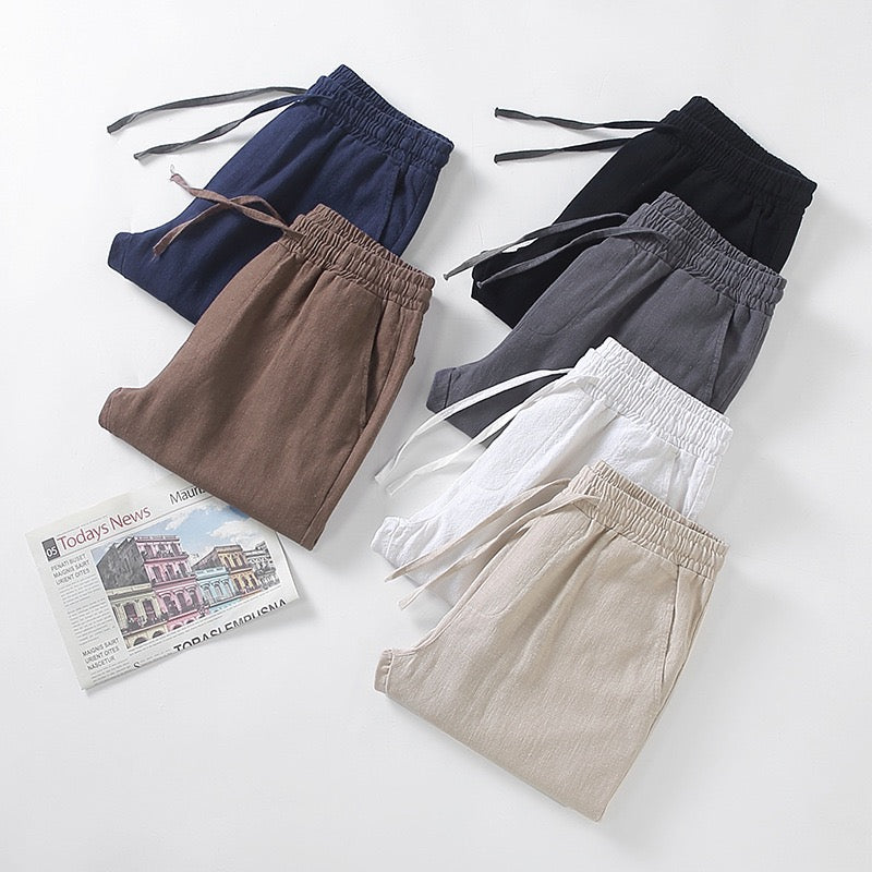 Tao One Tech™ • Heaven &amp; Earth Business Qigong Pants • Ankle-Length Pants • Tech Pockets • Sunscreen Layer • All Season Layering • Naturally Wrinkle-Free • Ramie Cotton • Men’s Sizes M-3XL