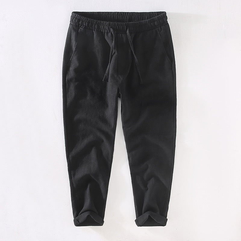 Tao One Tech™ • Heaven &amp; Earth Business Qigong Pants • Ankle-Length Pants • Tech Pockets • Sunscreen Layer • All Season Layering • Naturally Wrinkle-Free • Ramie Cotton • Men’s Sizes M-3XL
