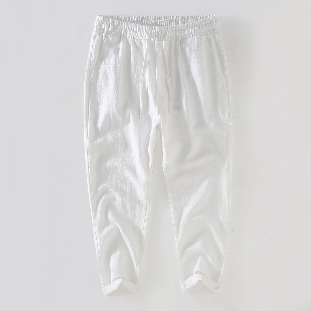 Tao One Tech™ • Heaven &amp; Earth Business Qigong Pants • Ankle-Length Pants • Tech Pockets • Sunscreen Layer • All Season Layering • Naturally Wrinkle-Free • Ramie Cotton • Men’s Sizes M-3XL