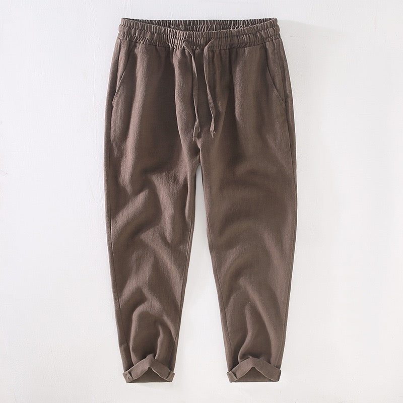 Tao One Tech™ • Heaven &amp; Earth Business Qigong Pants • Ankle-Length Pants • Tech Pockets • Sunscreen Layer • All Season Layering • Naturally Wrinkle-Free • Ramie Cotton • Men’s Sizes M-3XL