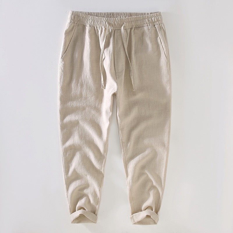 Tao One Tech™ • Heaven &amp; Earth Business Qigong Pants • Ankle-Length Pants • Tech Pockets • Sunscreen Layer • All Season Layering • Naturally Wrinkle-Free • Ramie Cotton • Men’s Sizes M-3XL